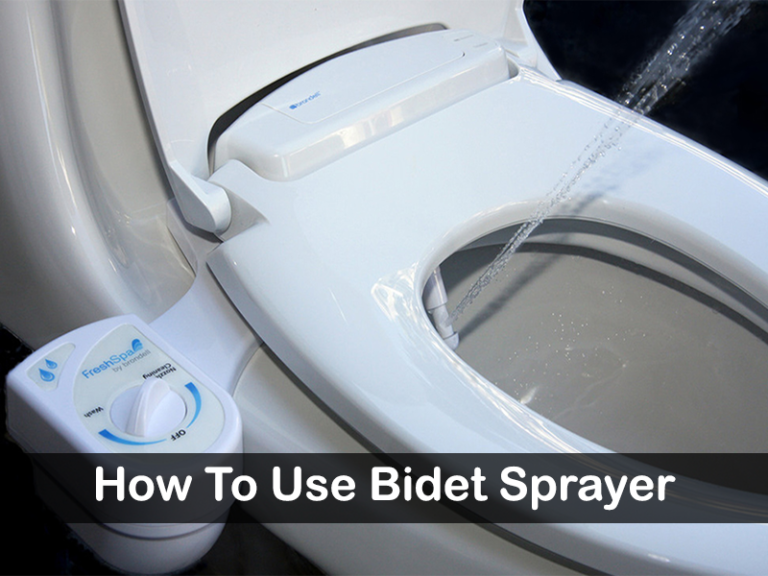 how to use bidet sprayer
